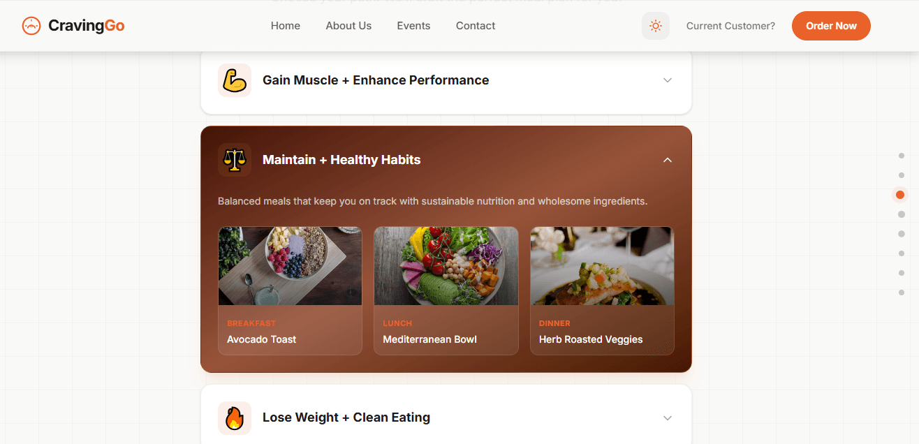 Meal Planning & Doorstep Delivery